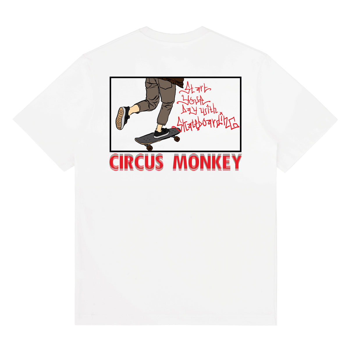 The CM Skateboarding Day Front & Back Print Tee