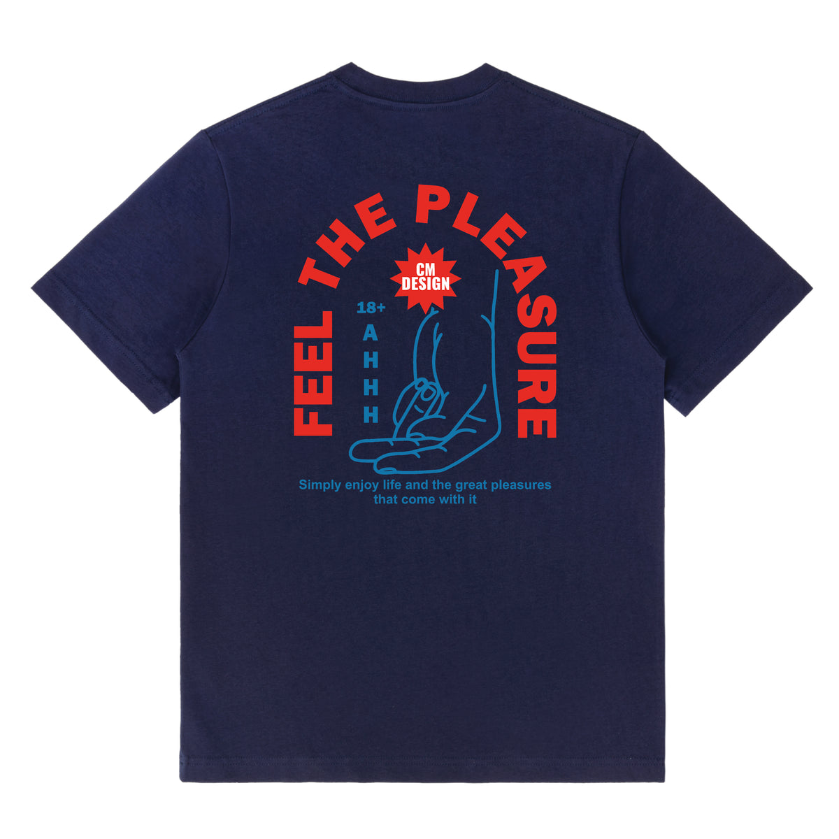Feel The Pleasure 正背面印花 T 恤