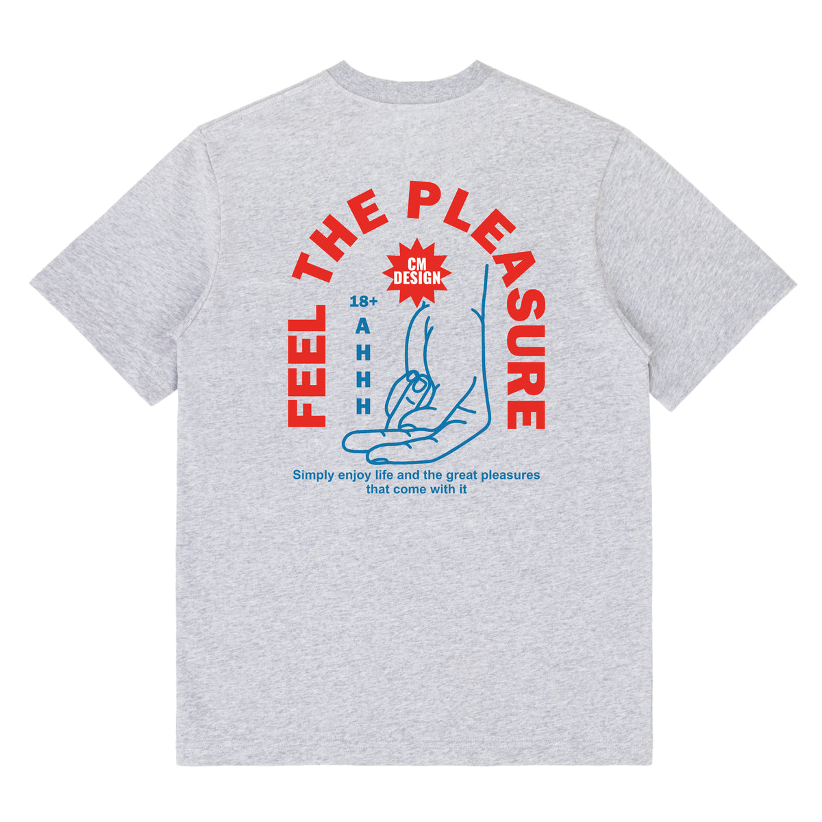 Feel The Pleasure 正背面印花 T 恤