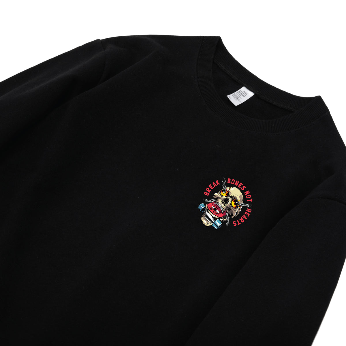 Break Bones Not Hearts Logo 圓領衞衣 - 男女通用